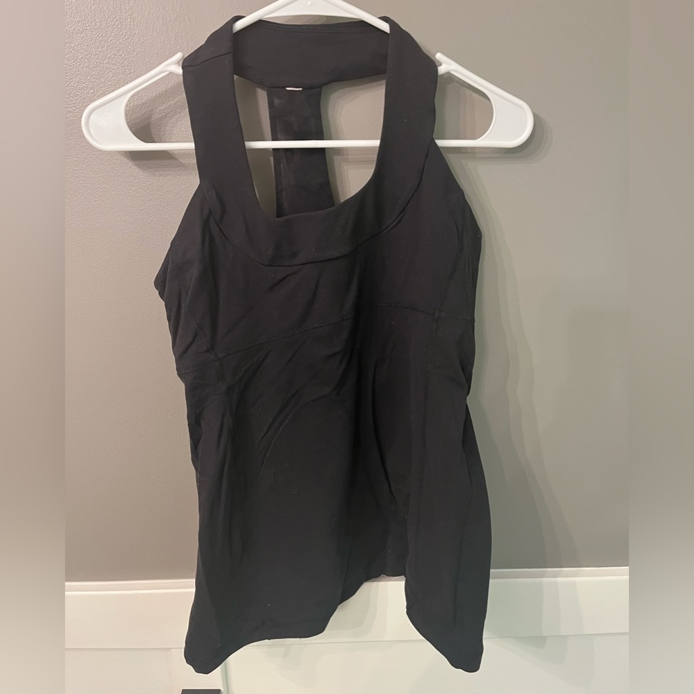 Black Lululemon workout tank- size 8